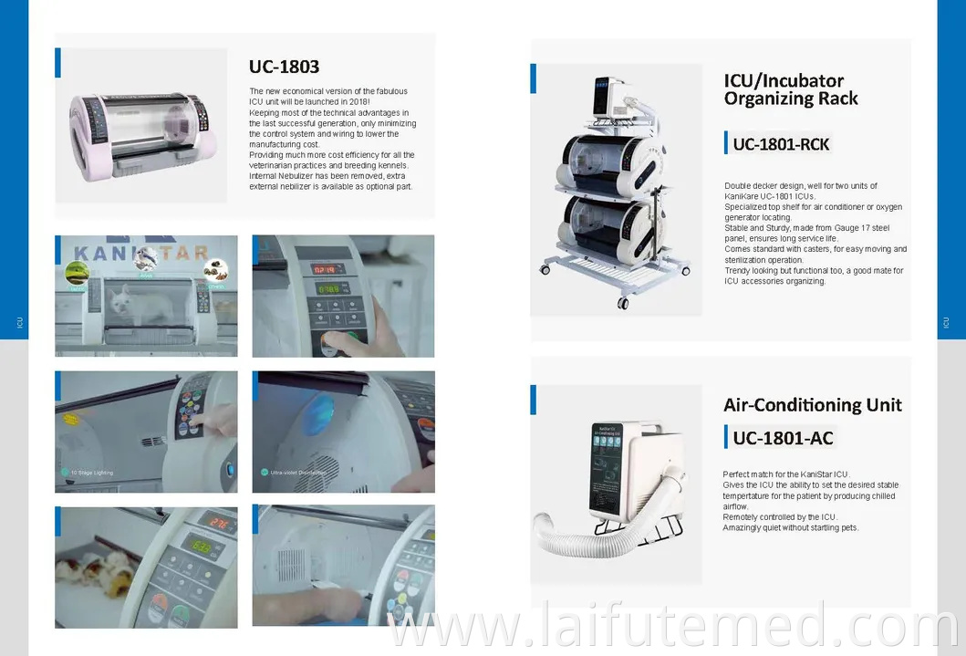 Medical Care Veterinary ICU Incubator Puppy Dog Incubator Portable Pet Brooder